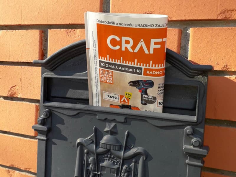 Katalog u poštanskom sandučetu nakon podele