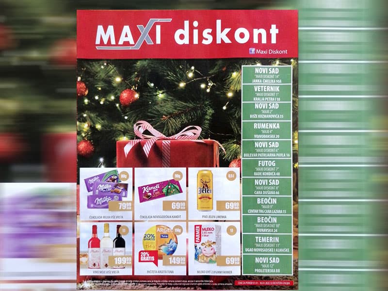 Podela flajera MAXI diskont, slika 1